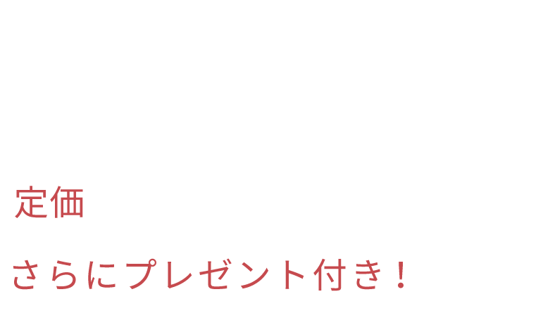 ホリデーギフトセット 定価より15%お得に！さらにプレゼント付き！