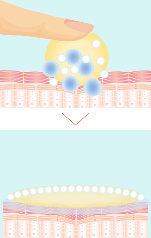 みずみずしいタッチで心地よくのびるイメージ画像